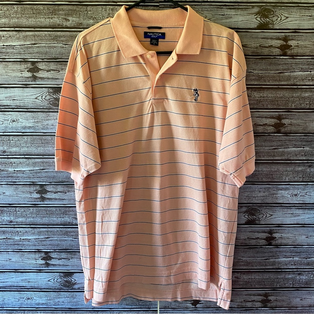 Nautica Golf Men's Short-Sleeved Button-Down Shirt Size L